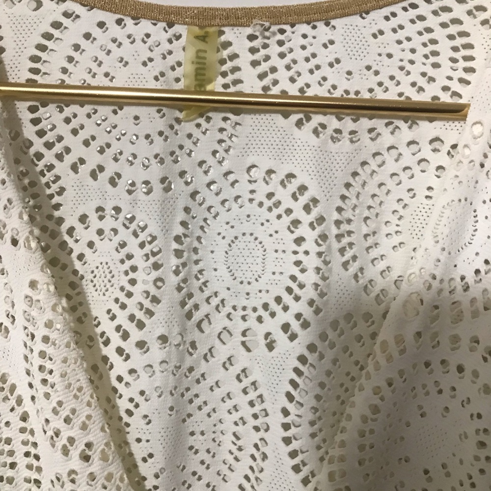 Vitamin A Cable Crochet Swim Cover sz Small - Picture 2 of 4